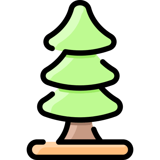 Spruce forest woodland tree icon Spruce forest woodland tree icon
