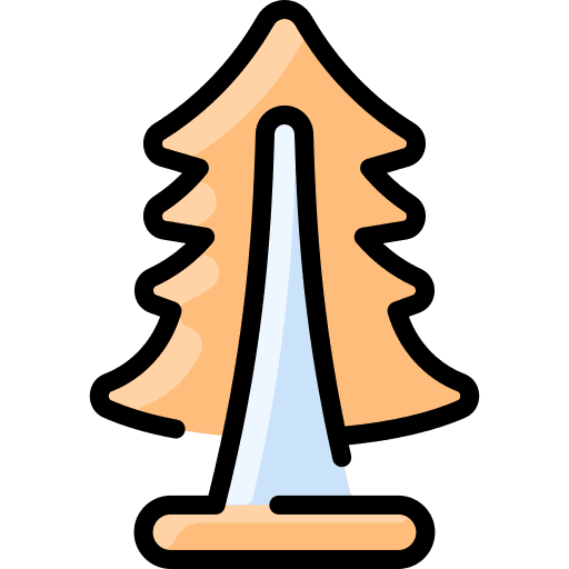 Larch forest woodland tree icon Larch forest woodland tree icon