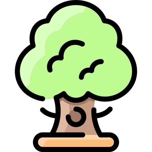 Oak wood environment botanical icon Oak wood environment botanical icon
