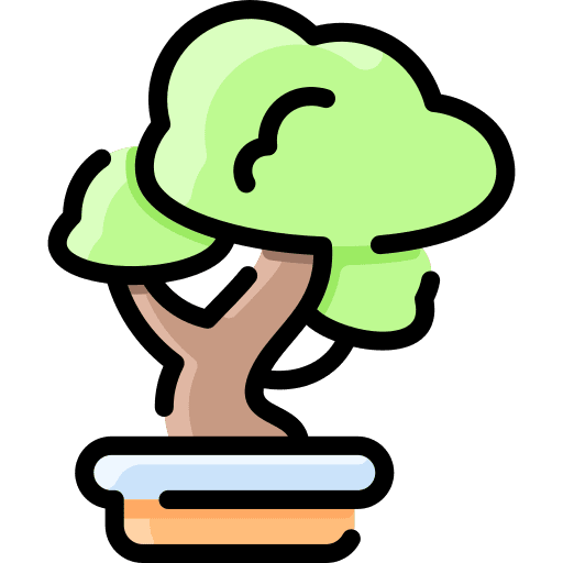 Bonsai environment nature pot icon Bonsai environment nature pot icon