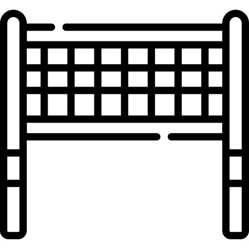 Net equipment sports and competition volley icon Net equipment sports and competition volley icon