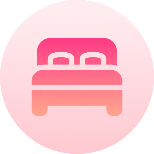 Bed beds bed furniture and household icon