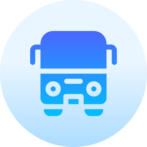 Bus transport vehicle transportation icon