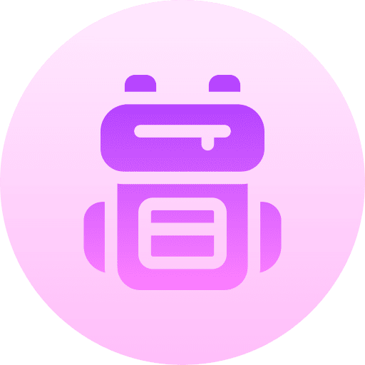 Backpack camping baggage bags icon Backpack camping baggage bags icon