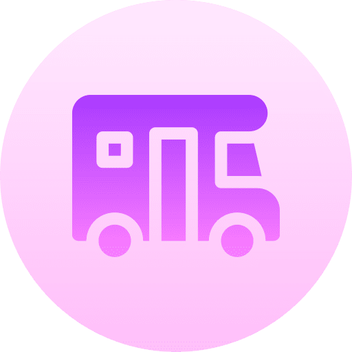 Van transport camper van van icon Van transport camper van van icon