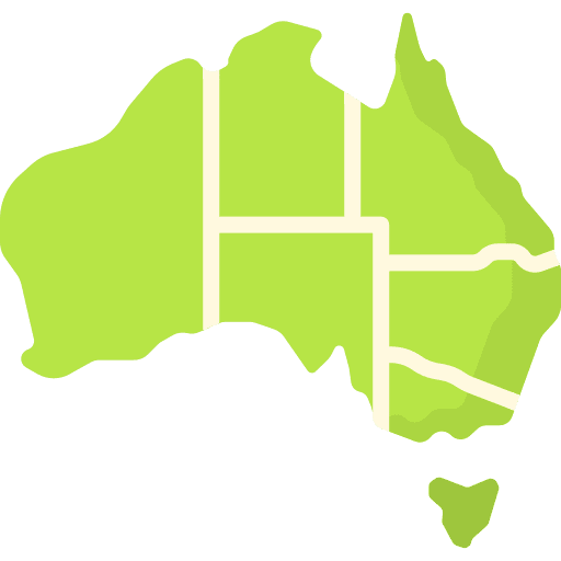 Australia cultures australia maps and location icon