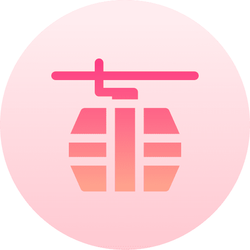 Cable car outdoor transportation ski resort icon Cable car outdoor transportation ski resort icon
