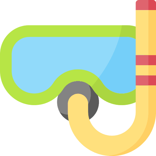 Snorkle diving water sports sports and competition icon