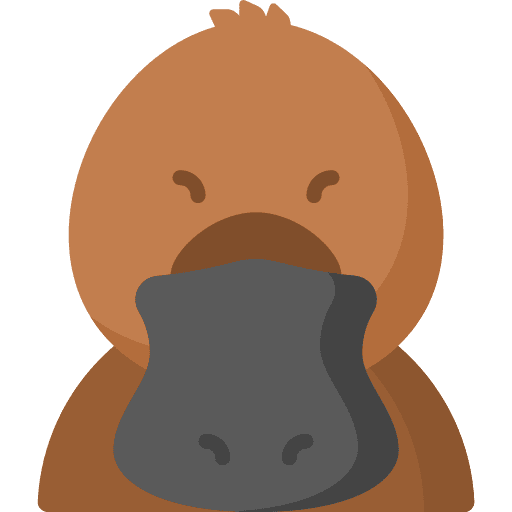 Platypus platypus zoo wildlife icon