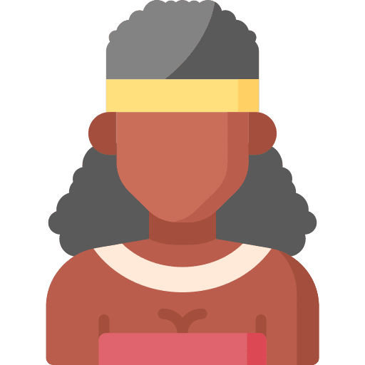 Aborigin woman australia native icon