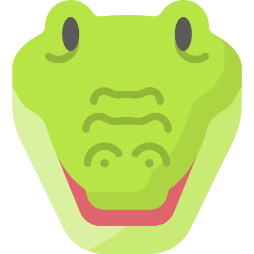 Crocodile zoology crocodile animals icon