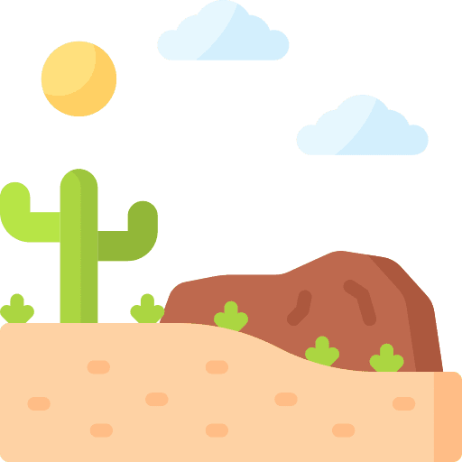 Desert cactus landscape desert icon
