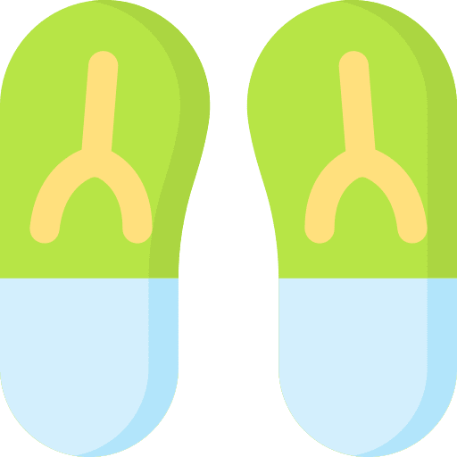Flip flops summer shoes sandals icon