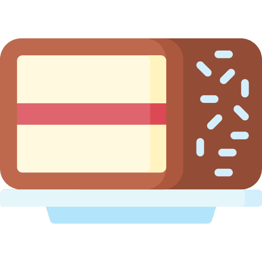 Lamington dessert bakery dish icon