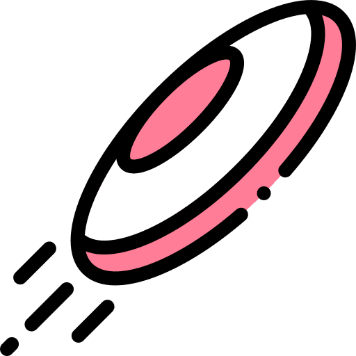 Frisbee jump sports and competition frisbee icon