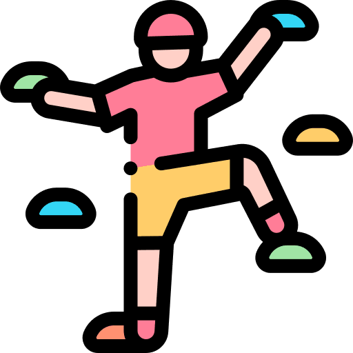 Climbing wall avatar transportation climber icon Climbing wall avatar transportation climber icon