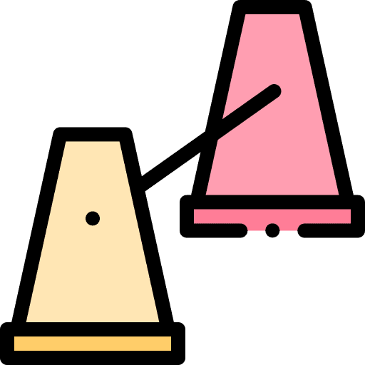 Cones sports and competition urban bollards icon Cones sports and competition urban bollards icon