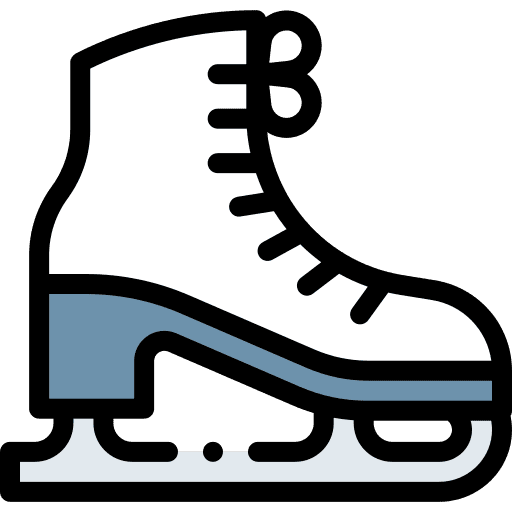 Ice skate sports and competition leisure ice skating icon Ice skate sports and competition leisure ice skating icon