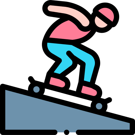 Skateboarding helmet ramp sports and competition icon Skateboarding helmet ramp sports and competition icon