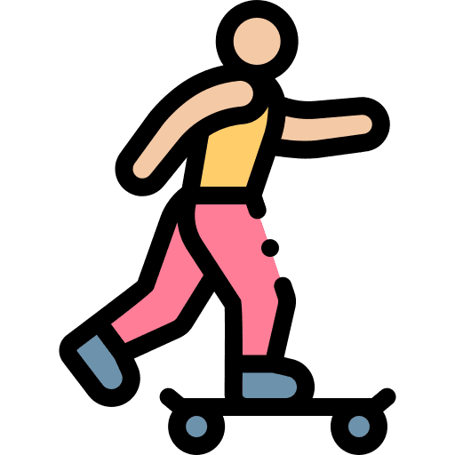 Skateboarding skater sports people icon Skateboarding skater sports people icon