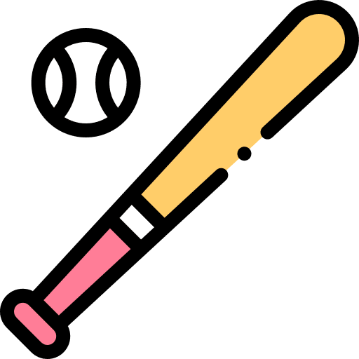 Stickball ball exercise sport icon Stickball ball exercise sport icon