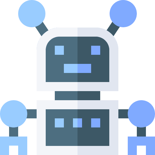 Automation electronics robot artificial intelligence icon