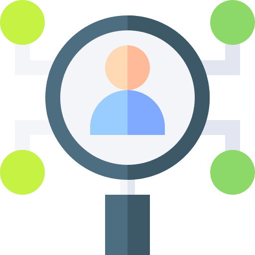 Customer user networking marketing icon Customer user networking marketing icon