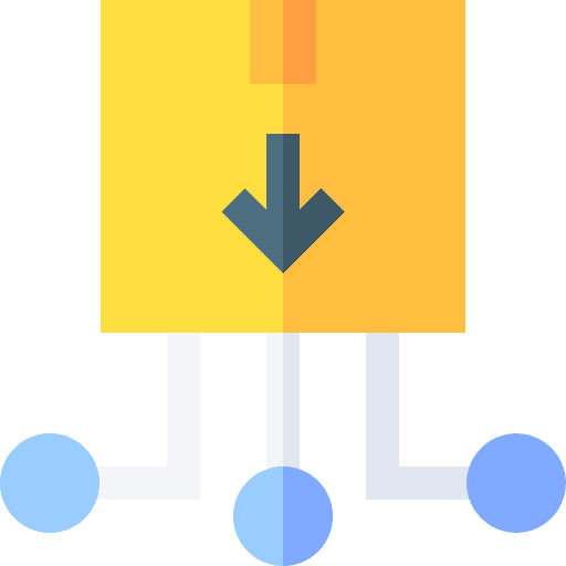 Digital shipping and delivery order package icon Digital shipping and delivery order package icon