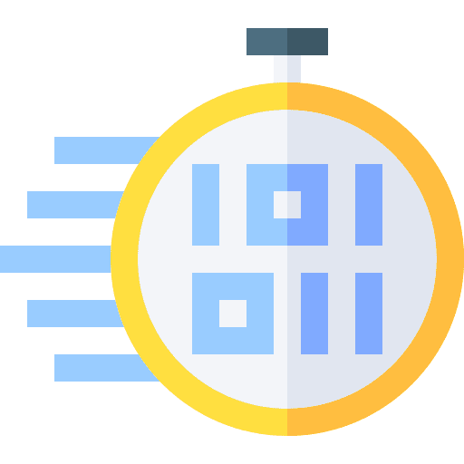 Fast time chronometer seo and web web coding icon Fast time chronometer seo and web web coding icon