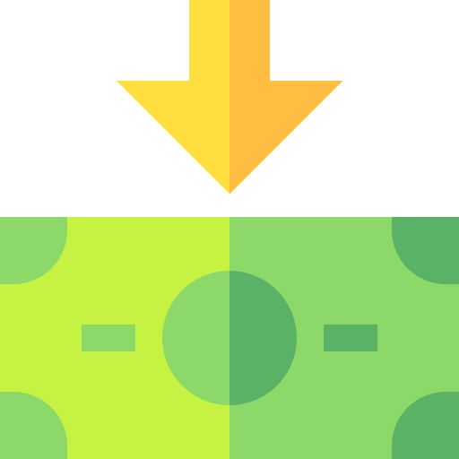 Operational cost decrease money investment icon