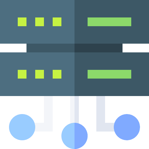 Server hosting technology data icon Server hosting technology data icon