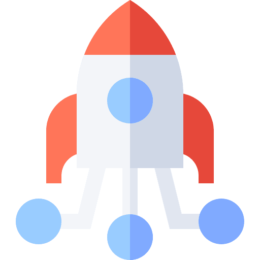 Startup rocket networking startup icon Startup rocket networking startup icon