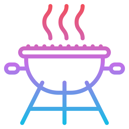 Bbq grill bbq stove camping icon