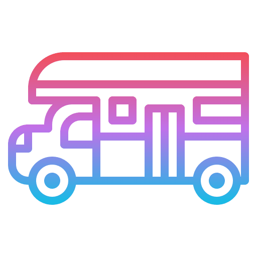 Caravan car recreational vehicle camper van icon Caravan car recreational vehicle camper van icon