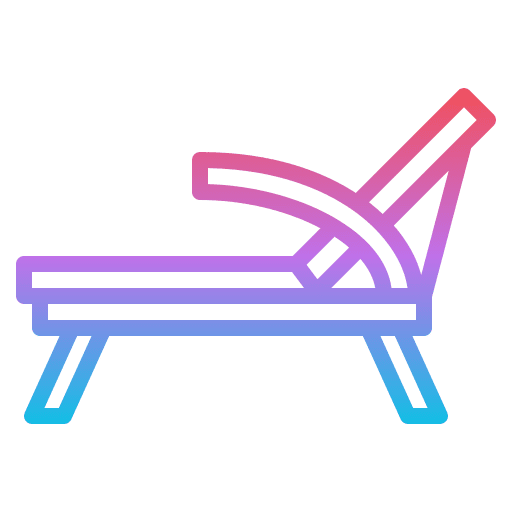 Chair furniture and household furniture summer icon Chair furniture and household furniture summer icon