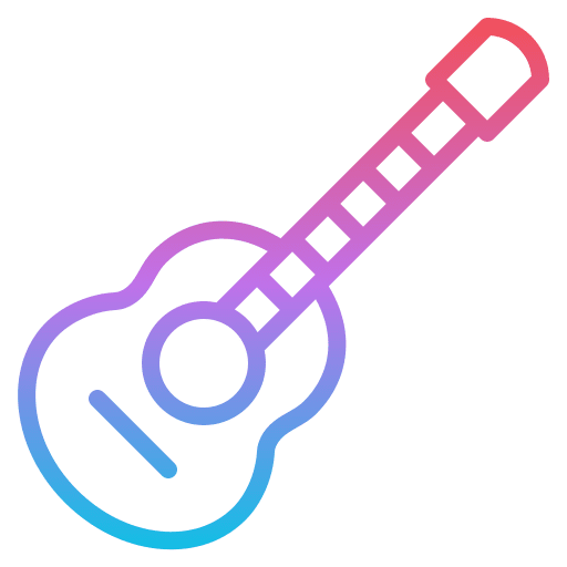 Guitar musical instrument music and multimedia music icon Guitar musical instrument music and multimedia music icon