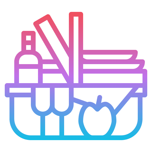 Picnic food and restaurant food camping icon Picnic food and restaurant food camping icon