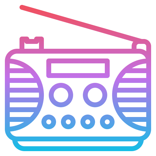Radio camping radio transistor icon Radio camping radio transistor icon