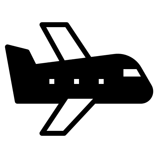 Airplane airline aeroplane transportation icon