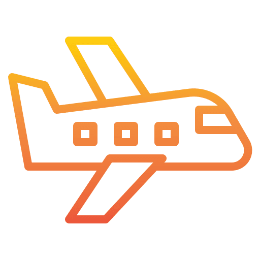 Airplane transport flight aeroplane icon