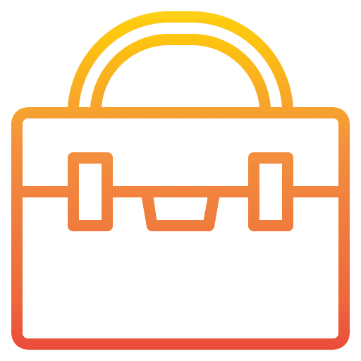 Briefcase portfolio office business and finance icon