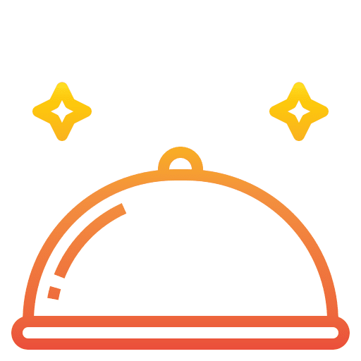 Food service food and restaurant food cover food service icon