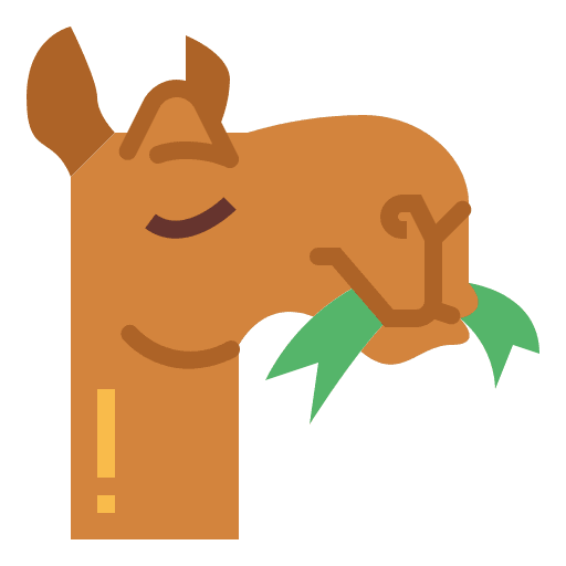 Camel camel wildlife dessert icon