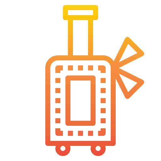 Luggage wheels holidays baggage icon Luggage wheels holidays baggage icon