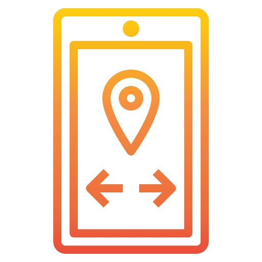 Navigation mobile phone gps ui icon Navigation mobile phone gps ui icon