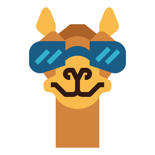 Camel animal wildlife zoo icon