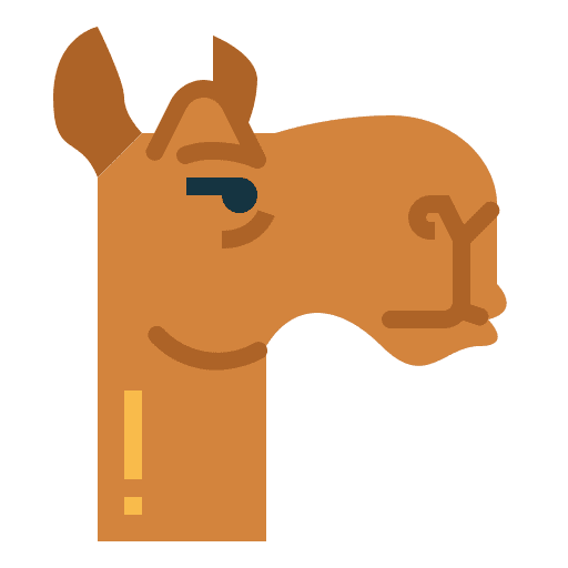 Camel camel bored wildlife icon