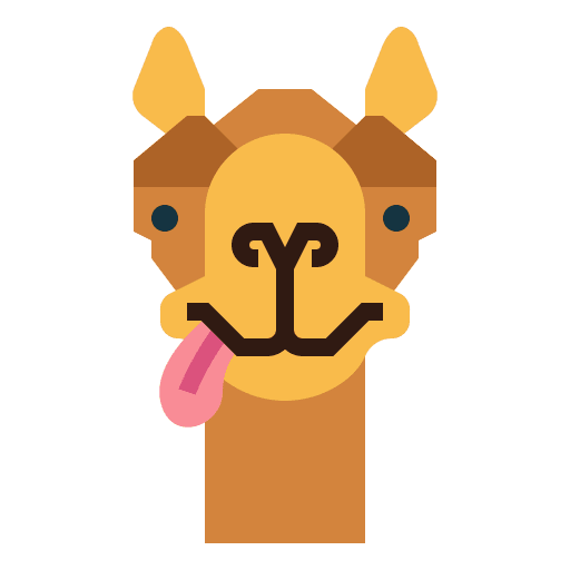 Camel drunk camel dessert icon