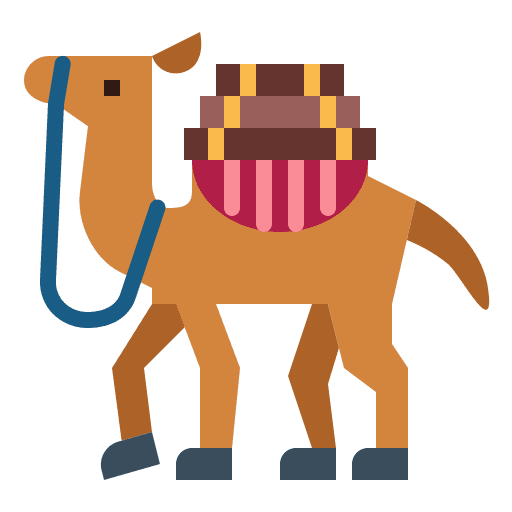 Camel wildlife animal dessert icon Camel wildlife animal dessert icon