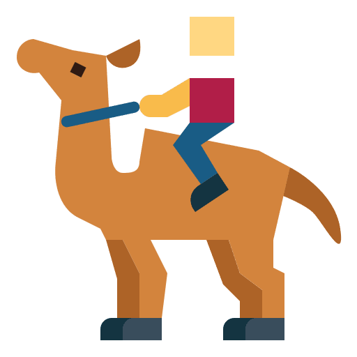 Camel wildlife animals dessert icon Camel wildlife animals dessert icon
